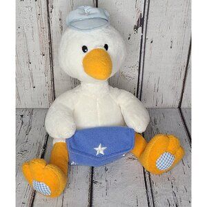 10" Vintage Applause Baby Blue Stork Plush Bird w/ Envelope, Well Wishers Gift